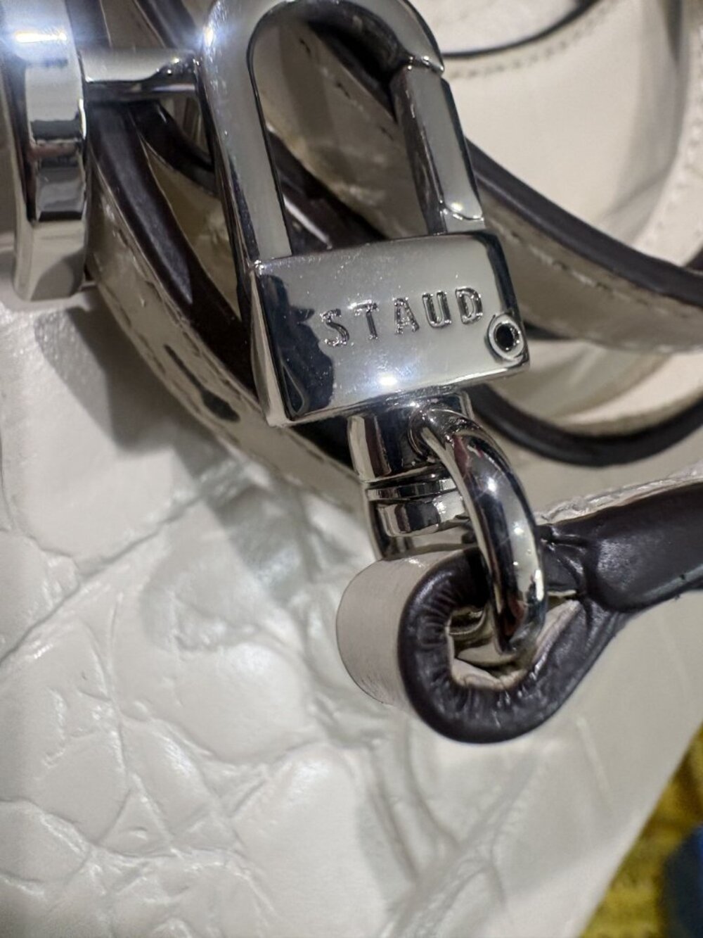 Staud Rey Mini Bag in Off-White - Picture 9 of 9